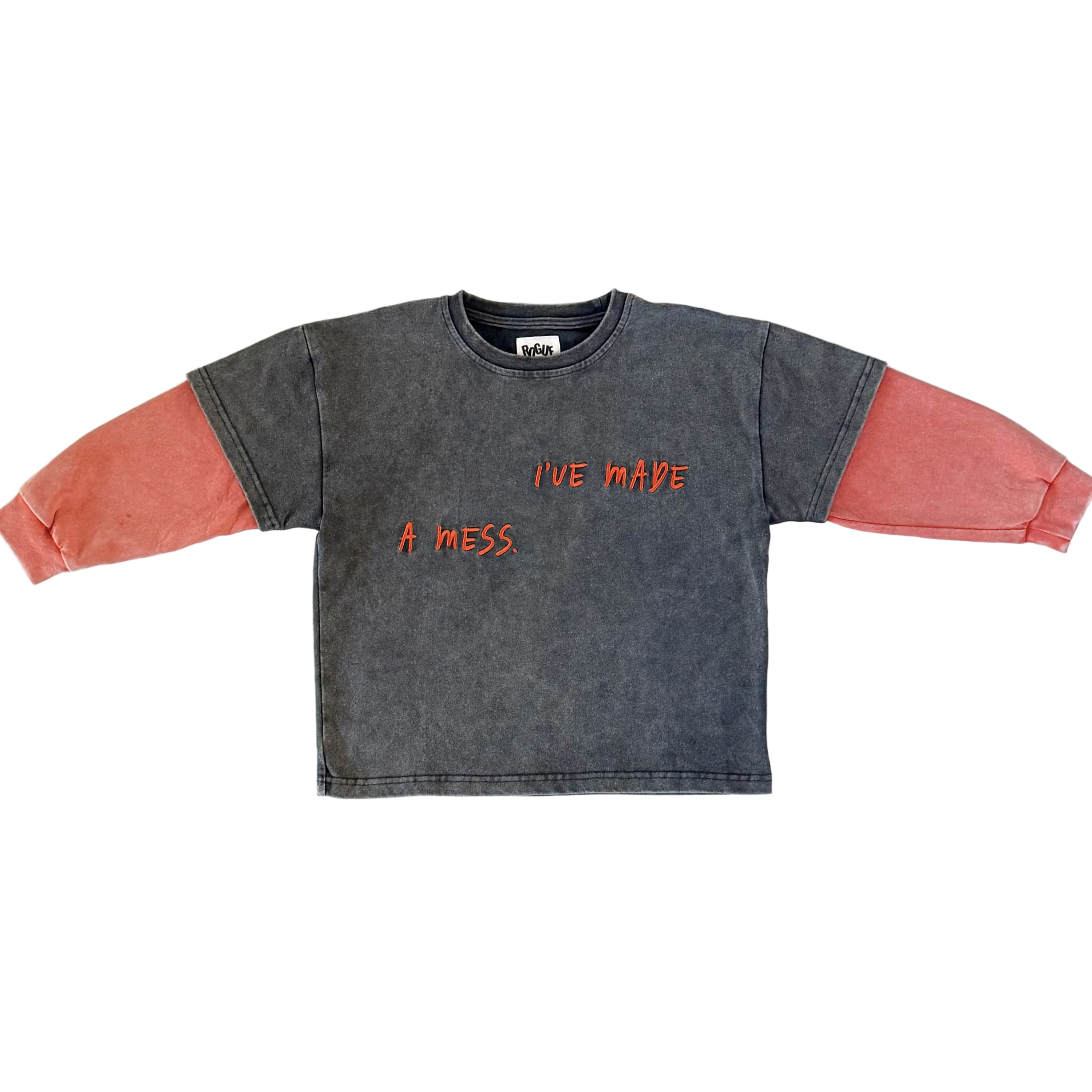 I've Made A Mess Long Sleeve - Fiery Sunset / Midnight Storm
