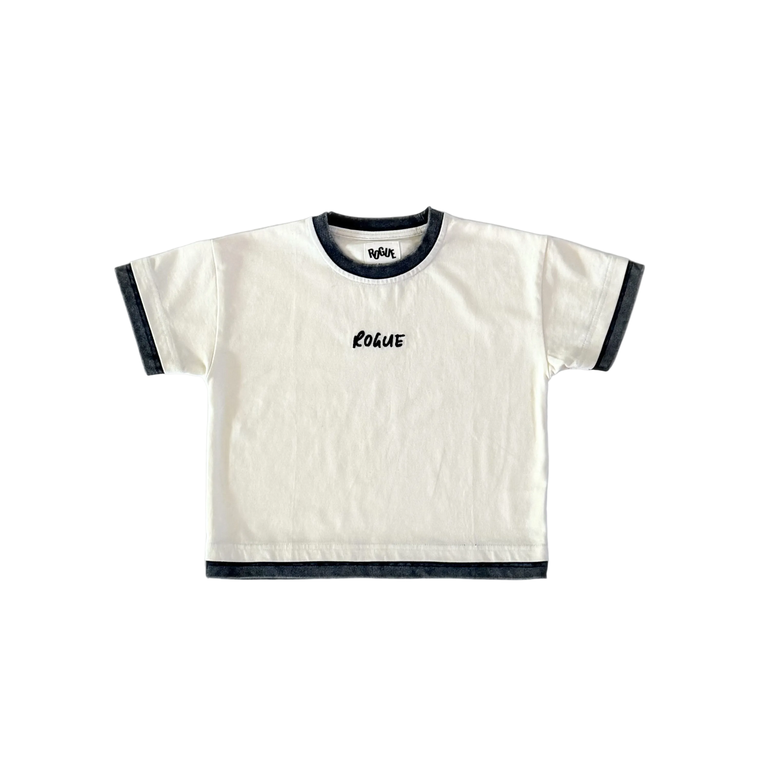 The Rogue Tee - Off White / Midnight Storm